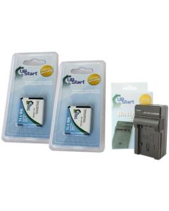 2 Pack - Replacement for Canon PowerShot ELPH 110 HS Battery + Charger - Compatible with Canon NB-11L Digital Camera Battery and Charger (680mAh 3.6V Lithium-Ion)