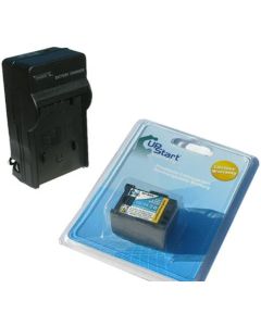 Replacement for Canon VIXIA HF M301 Battery and Charger - Compatible with Canon BP-809 Digital Camcorder Batteries and Chargers (Decoded 890mAh 7.4V Lithium-Ion)