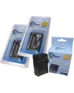 2 Pack - Replacement for HP Photosmart R07 Battery + Charger - Compatible with HP L1812A Digital Camera Battery and Charger - Compatible with HP Photosmart R927 R937 R967 R707 R847 R717 R725 R727 R817