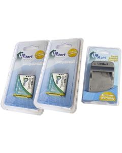2 Pack - Replacement for Olympus SP-815UZ Battery + Charger - Compatible with Olympus LI-50B Digital Camera Battery and Charger (1000mAh 3.7V Lithium-Ion)