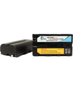 2X Pack - NP-F550 Digital Camera Battery Replacement (2200mAh, 7.2V, Lithium-Ion) - Compatible with NEX FS700, HXR NX5U, HDR FX1, NEX FS100, HDR FX7, HVR V1U, HVR Z1U, HVR HD1000U HDR FX1000