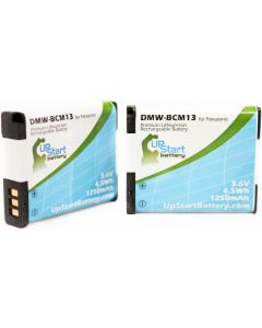 2 Pack - Digital Camera Battery Replacement for Panasonic Lumix DMC-TS5K - Compatible with Panasonic DMW-BCM13 (1250mAh 3.6V Lithium-Ion)